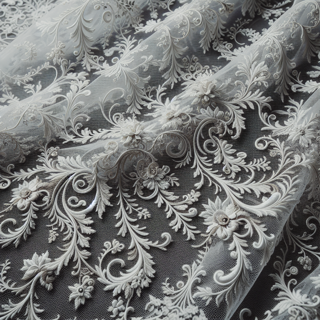 Chantilly-Spitze: Eine zarte und elegante Veredelung für jedes Brautkleid